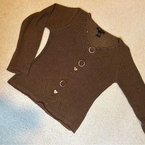 BCBG Max Azria bead embellished sweater, size medium